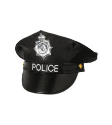 Sapca politist pentru adulti, negru