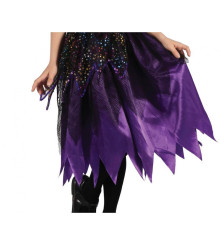 Costum carnaval Vrajitoare Purple Witch pentru copii, marime 120/130 cm ( 6-8 ani)