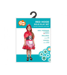 Costum carnaval Scufita Rosie pentru copii, marime 130/140 cm ( 8-10 ani)