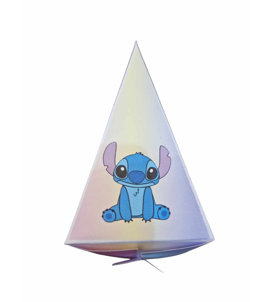 Cutie in forma de felie tort din carton de 160 gr model Stitch 12 x 7 x 5 cm