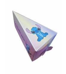 Cutie in forma de felie tort din carton de 160 gr model Stitch 12 x 7 x 5 cm