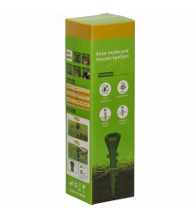 Set 2 aparate cu incarcare solara, ultrasunete, repelent pentru cartite si rozatoare in gradina