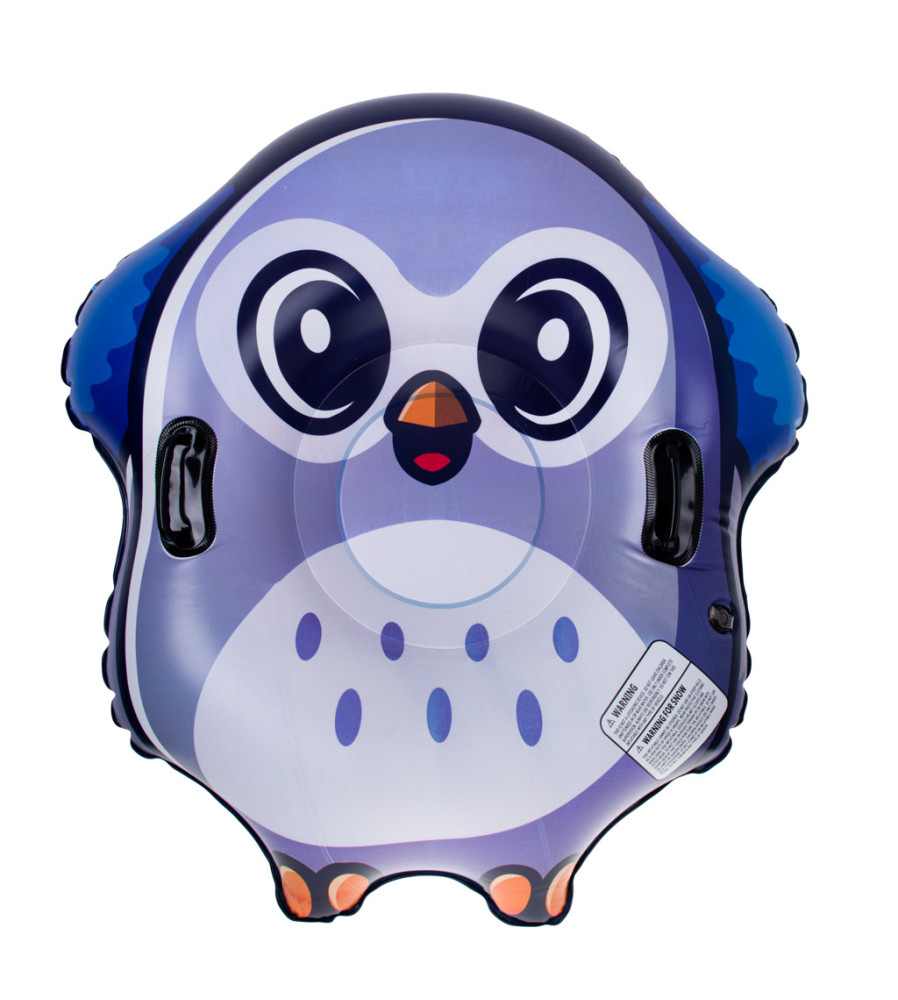Sanie gonflabila cu manere pentru copii, model pinguin, 95cm x 103cm x 26cm
