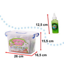 Set creative Glue gel de cristal 3D in cutie de depozitare, 26 elemente