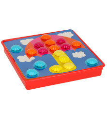 Puzzel Educativ Mozaic cu Butoane, 57 elemente