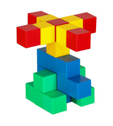 Set 32 ​​blocuri de constructie magnetice, cuburi