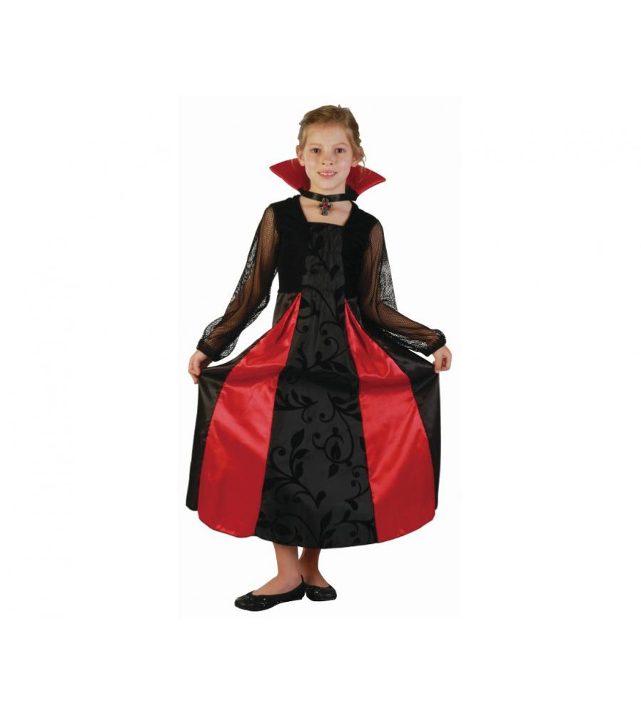 Costum carnaval Devil Vampire pentru fete, marime 130/140 cm ( 8-10 ani)