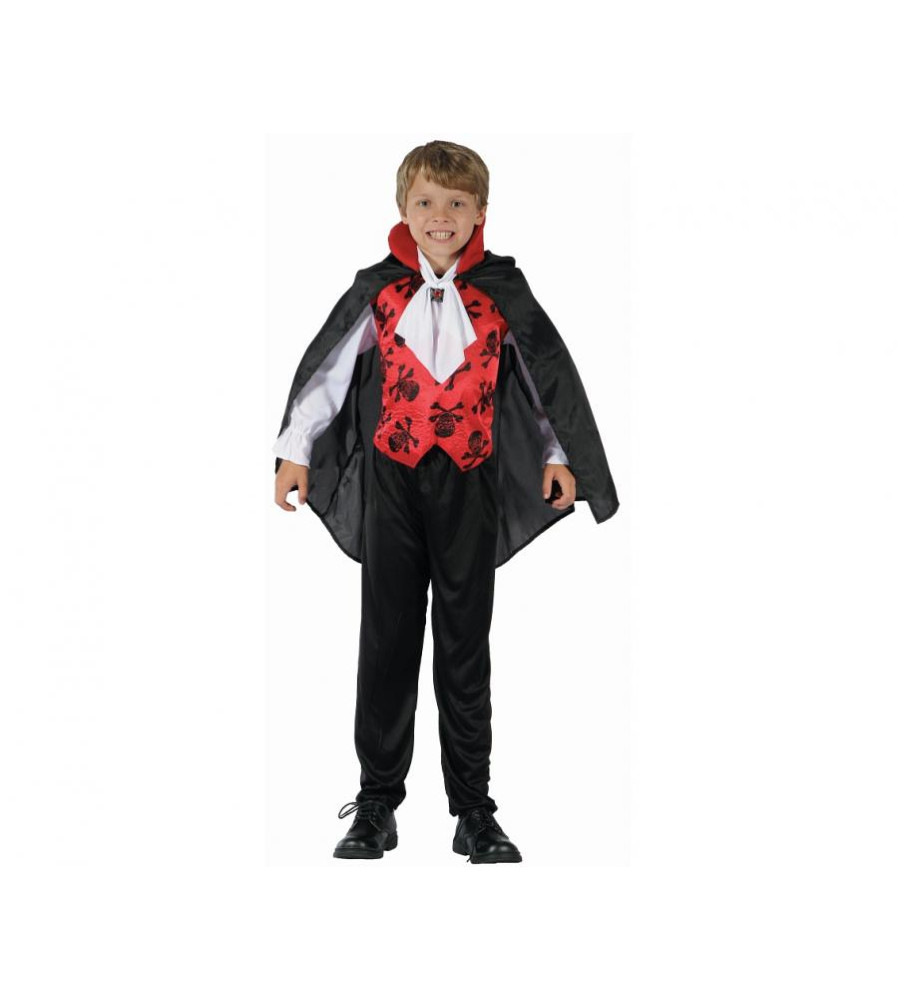 Costum carnaval Elegant Vampire pentru copii, marime 110/120 cm ( 4-6 ani)