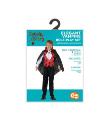 Costum carnaval Elegant Vampire pentru copii, marime 110/120 cm ( 4-6 ani)