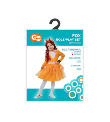 Costum carnaval Vulpe pentru copii, marime 130/140 cm (8-10 ani)