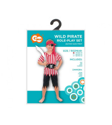 Costum carnaval Pirat Salbatic pentru copii, marime 110/120 cm ( 4-6 ani)