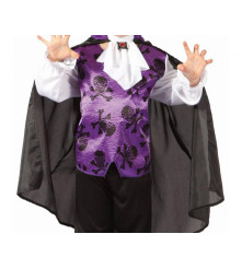 Costum carnaval Vampir Mov pentru copii, marime 92/104 cm (3-4 ani)