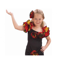 Costum carnaval copii dansatoare spaniola flamenco 5-6 ani ( 110/120 cm)