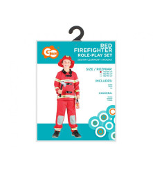 Costum carnaval pompier pentru copii marime 110/120 (5-6 ani)