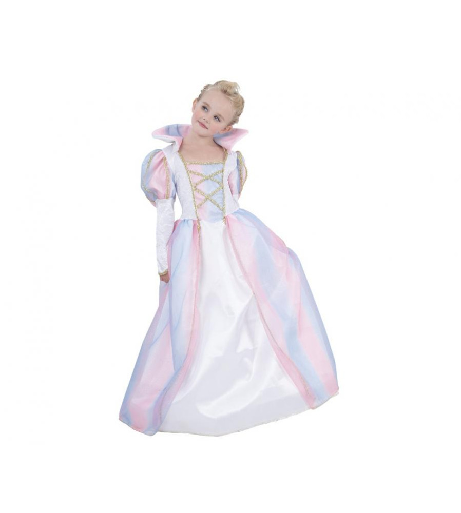 Costum carnaval Printesa curcubeu, pentru copii, 5-6 ani ( 110/120 cm)