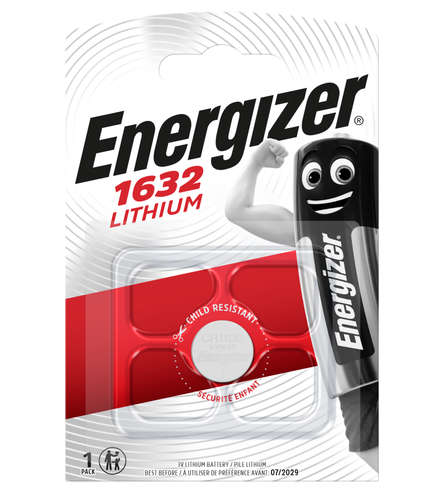 Energizer CR1632 125mAh 3V baterie plata
