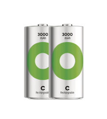 Set 2 baterii reincarcabile C/R14 Ni-MH GP ReCyko 3000 mAh