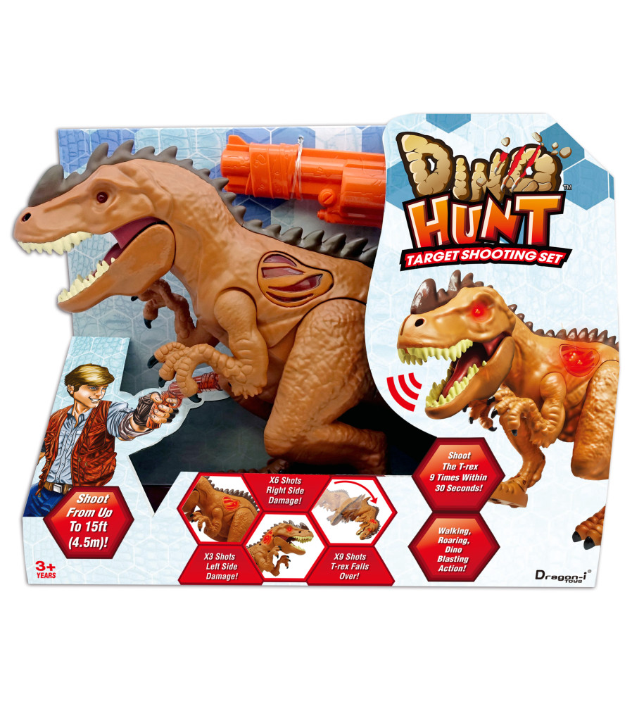 Set de joc de indemanare Dino Hunt Blaster cu pistol si dinozaur