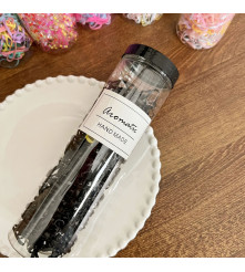 Set 600 bucati elastice de par, negru, cu cutie de depozitare din plastic