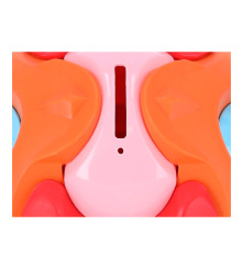 Pusculita sub forma de minge, de construit, din plastic, 16.5x16.5x16.5, multicolor