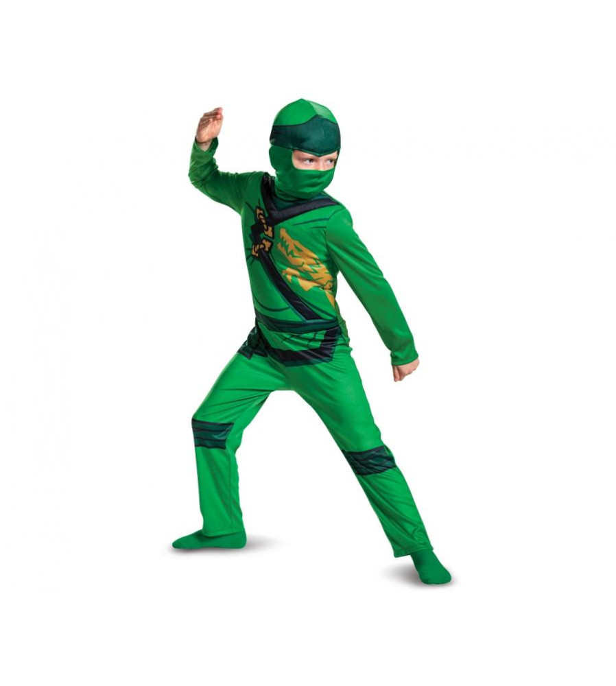 Costum carnaval Lego Ninjago pentru copii 6-8 ani (120/130 cm)