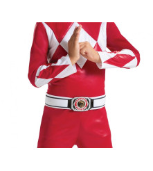 Costum carnaval Red Rangers (Power Rangers) rosu pentru copii 4-6 ani (110/120 cm)