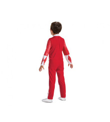 Costum carnaval Red Rangers (Power Rangers) rosu pentru copii 4-6 ani (110/120 cm)