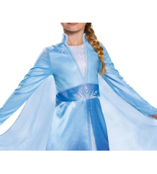 Costum carnaval Elsa – Frozen 2, (licentiat) albastru, 7-8 ani (120/130)