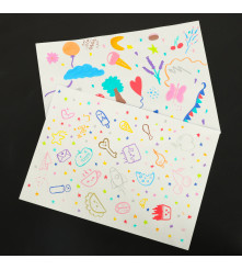 Set of 24 waterproof acrylic markers for painting on fabrics and other surfaces, multi-colored