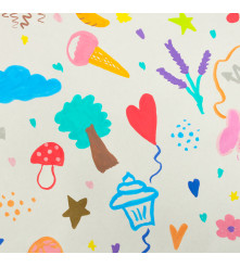 Set of 24 waterproof acrylic markers for painting on fabrics and other surfaces, multi-colored