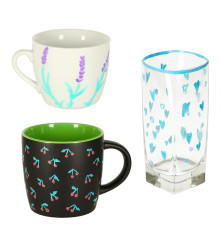 Set of 24 waterproof acrylic markers for painting on fabrics and other surfaces, multi-colored