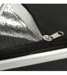 Cos de picnic pliabil termic pentru camping, capacitate 32 l, negru