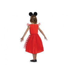 Costum Minnie Mouse rosu pentru copii 2 ani 92/104