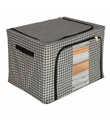Organizator de dulap sau sertar cu rama, alb- negru, 100L
