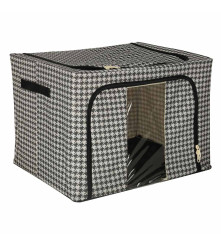 Organizator de dulap sau sertar cu rama, alb- negru, 100L