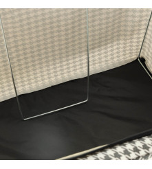 Organizator de dulap sau sertar cu rama, alb- negru, 100L