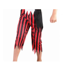 Costum carnaval Pirat pentru copii cu pantaloni, camasa, vesta, curea si bandana marime 130/140 cm ( 8-10 ani)