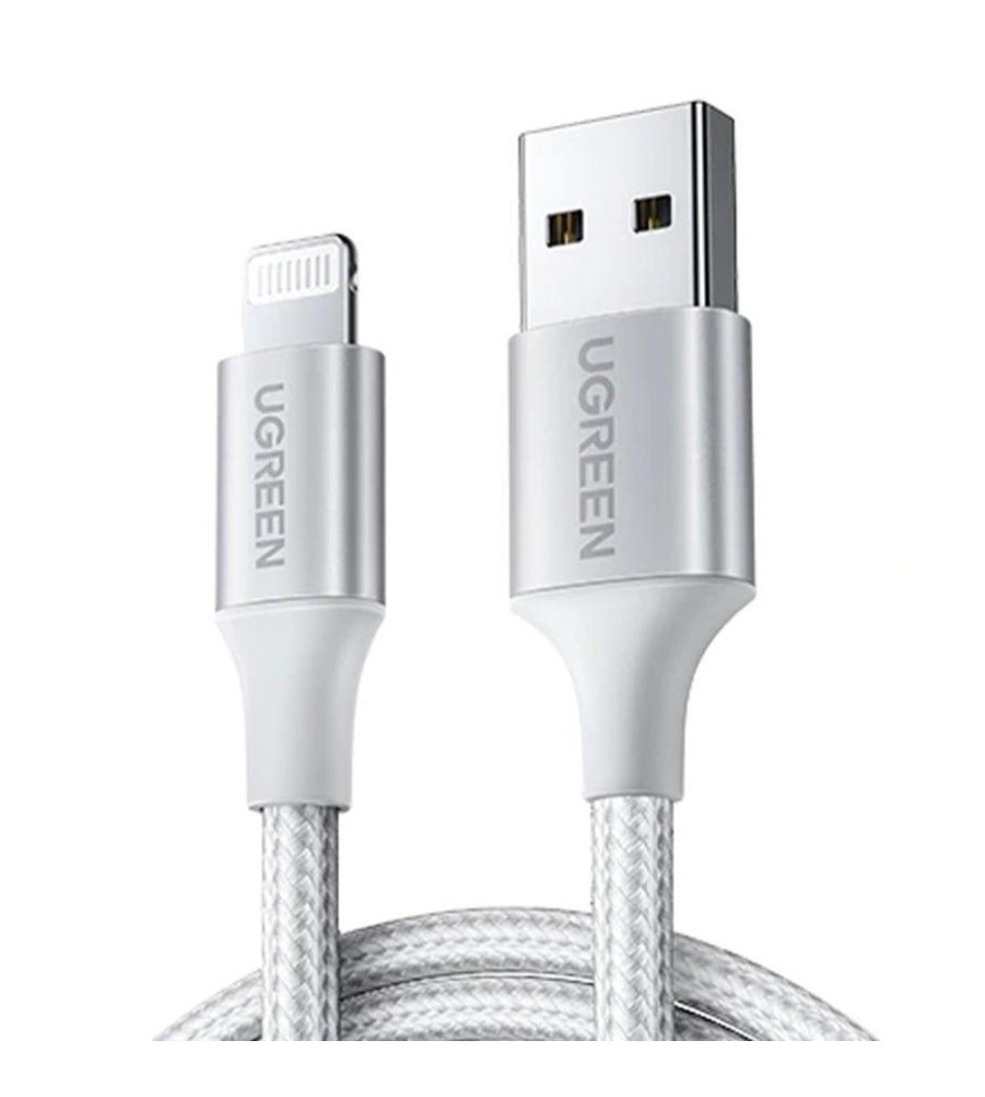 Cablu de incarcare si date UGREEN Lightning MFi la USB A tata
