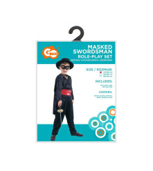Costum carnaval spadasin mascat pentru copii, marime 110/120 cm (4-6 ani)