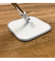 Mop rotativ plat dreptunghiular cu storcator de apa murdara si curata