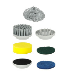 Perie electrica de curatare cu led 5 in 1, pentru podeaua baii, rosturile piscinei