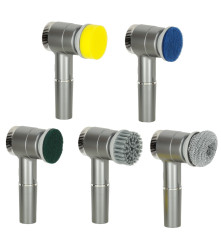Perie electrica de curatare cu led 5 in 1, pentru podeaua baii, rosturile piscinei
