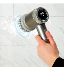Perie electrica de curatare cu led 5 in 1, pentru podeaua baii, rosturile piscinei