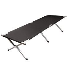 Pat de camping pliabil XXL negru 150kg