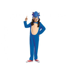 Costum carnaval Ariciul Sonic pentru copii, albastru, marime XS (3-4 ani)