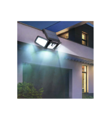 Lampa solara cu 3 panouri rotative Timeless Tools, Detectie miscare, Baterie incorporata 2400mA