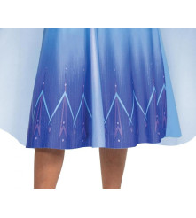 Costum carnaval Elsa  - Frozen pentru copii, albastru, marime XS  (3-4 ani)