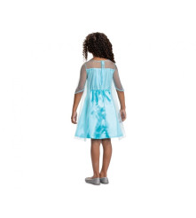 Costum carnaval Elsa Basic Plus - Frozen pentru copii, albastru, marime M (7-8 ani)