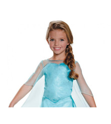 Costum carnaval Elsa Basic Plus - Frozen pentru copii, albastru, marime S (5- 6 ani)
