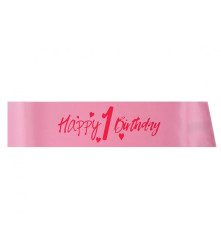 Esarfa petrecere „Happy 1 Birthday” 40 cm